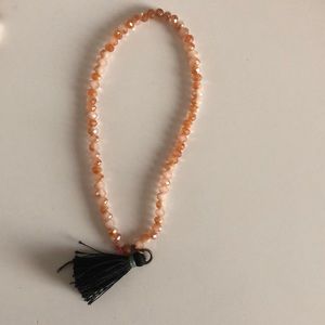 Beaded Bracelet with Tassel